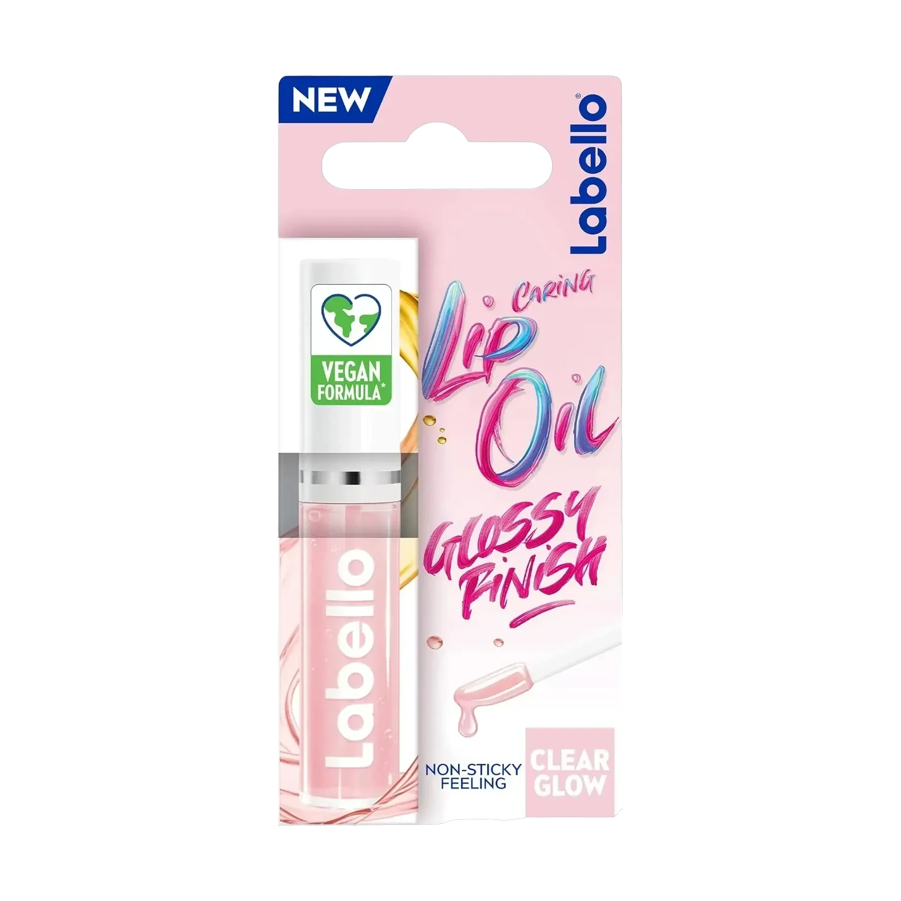 Labello Clear Glow Lip Oil gives lips a natural non-sticky shine 5.5ml