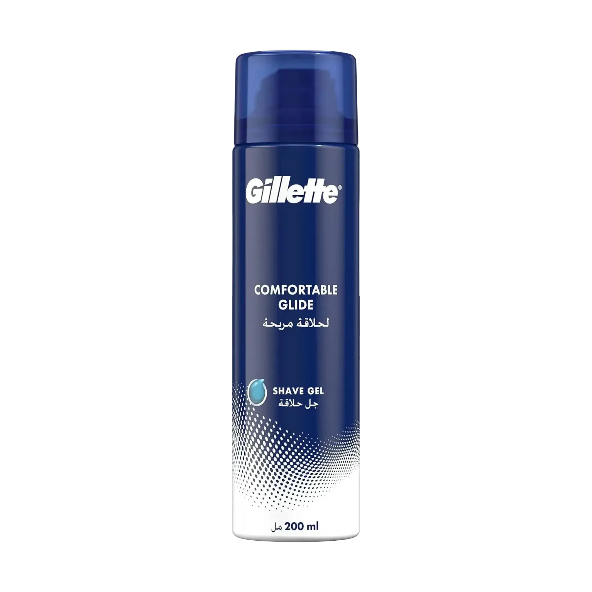 Gillette Comfortable Glide Shave Gel reduces irritation for men 200ml