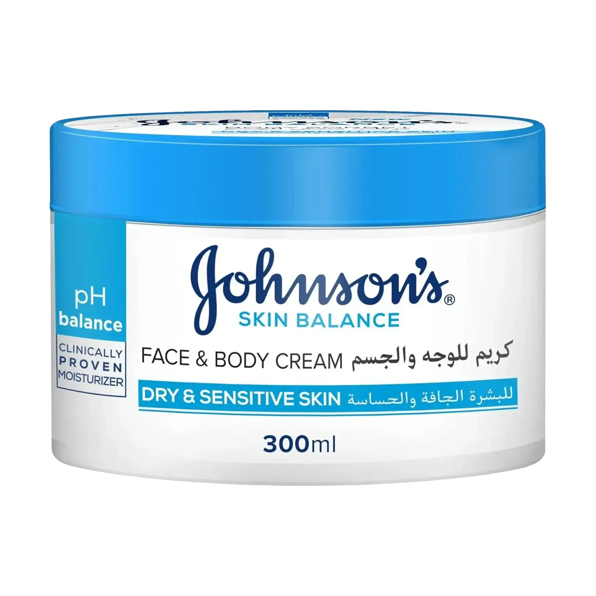 كريم جونسون سكين بالانس للوجه والجسم يوازن حموضة البشرة الجافة 300 مل