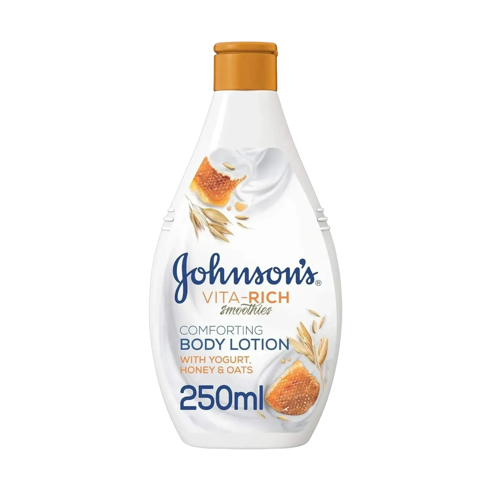 Johnson's Vita-Rich body lotion blends yogurt honey and oats 250ml