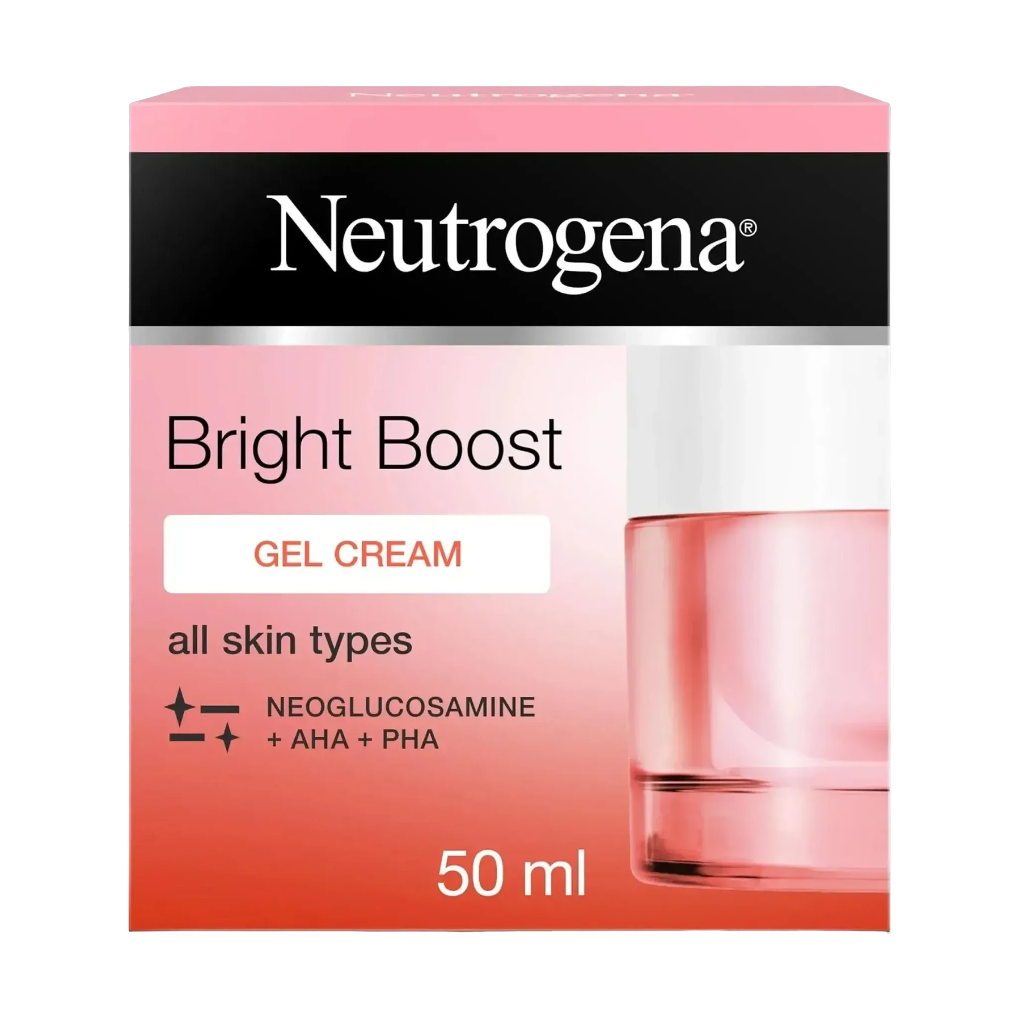 Neutrogena Bright Boost Gel Cream brightens dull skin in a 50ml jar