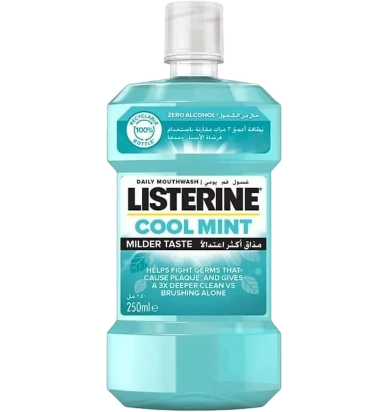 Listerine Cool Mint Mouthwash 250ml alcohol free daily formula