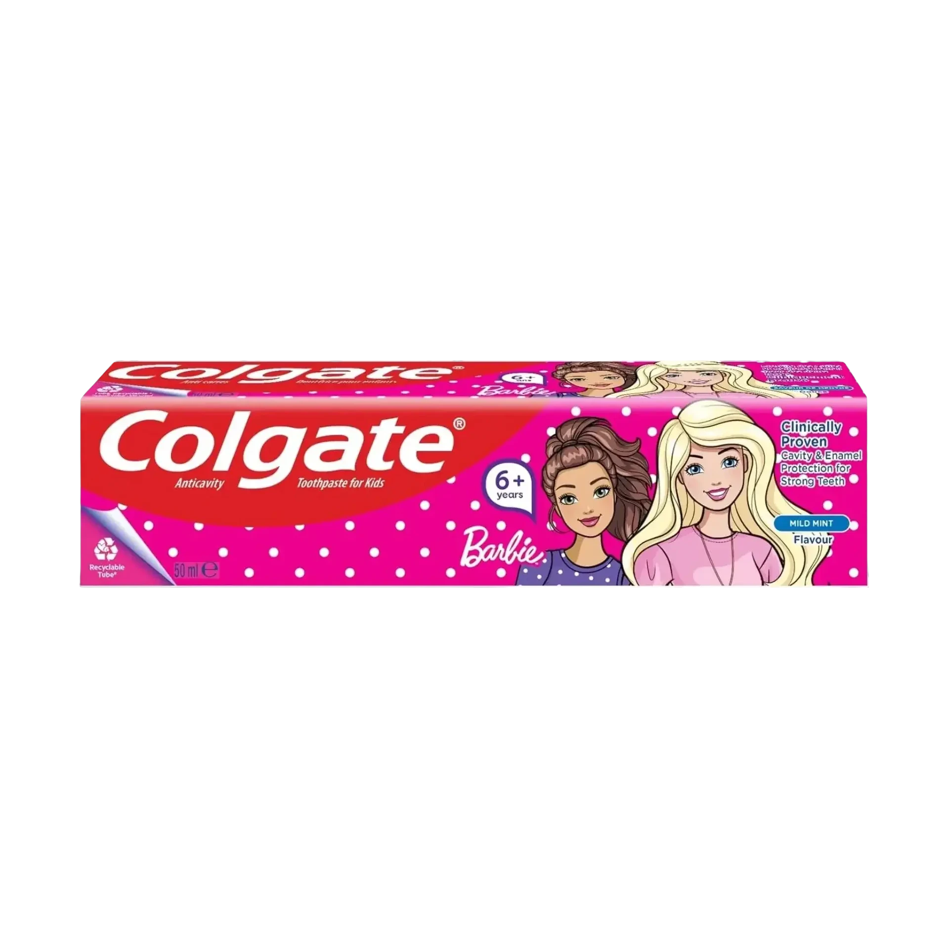 Colgate Junior Barbie Kids Toothpaste 6+ Years Fruit Flavor 50ml