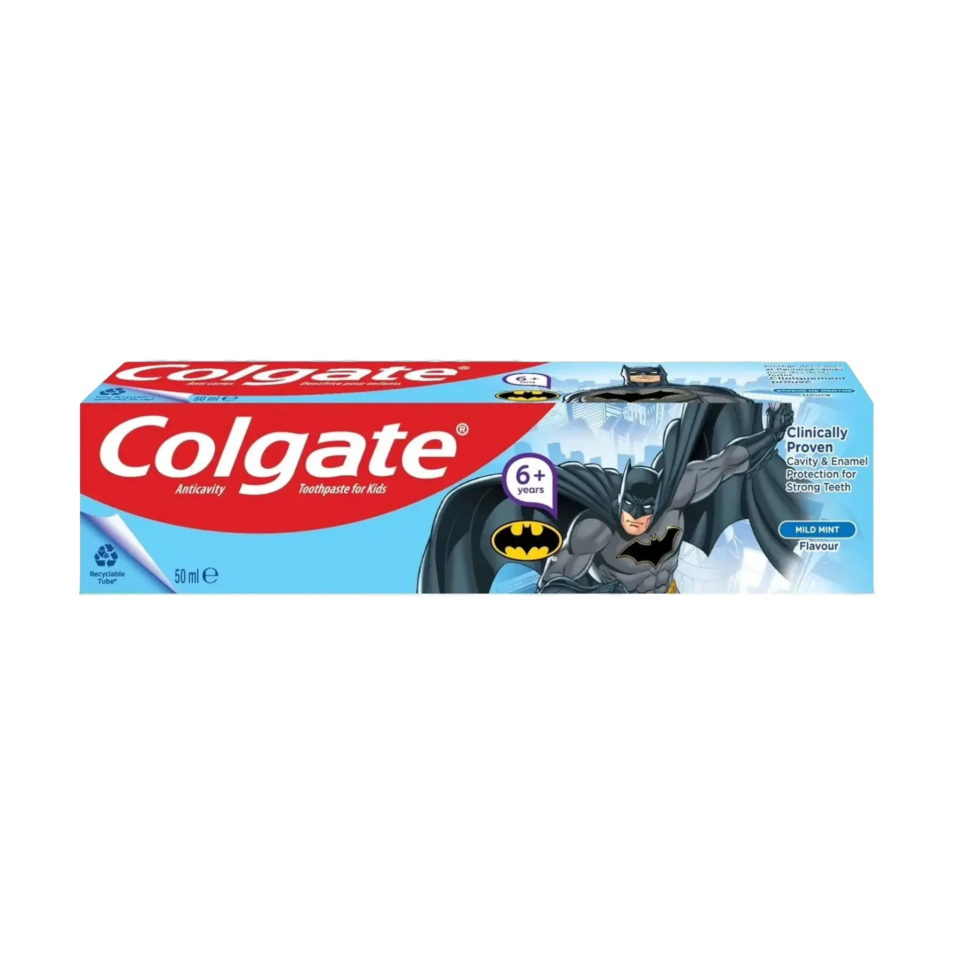 Colgate Batman Kids Toothpaste mild fruit flavor strengthens enamel 50ml pack