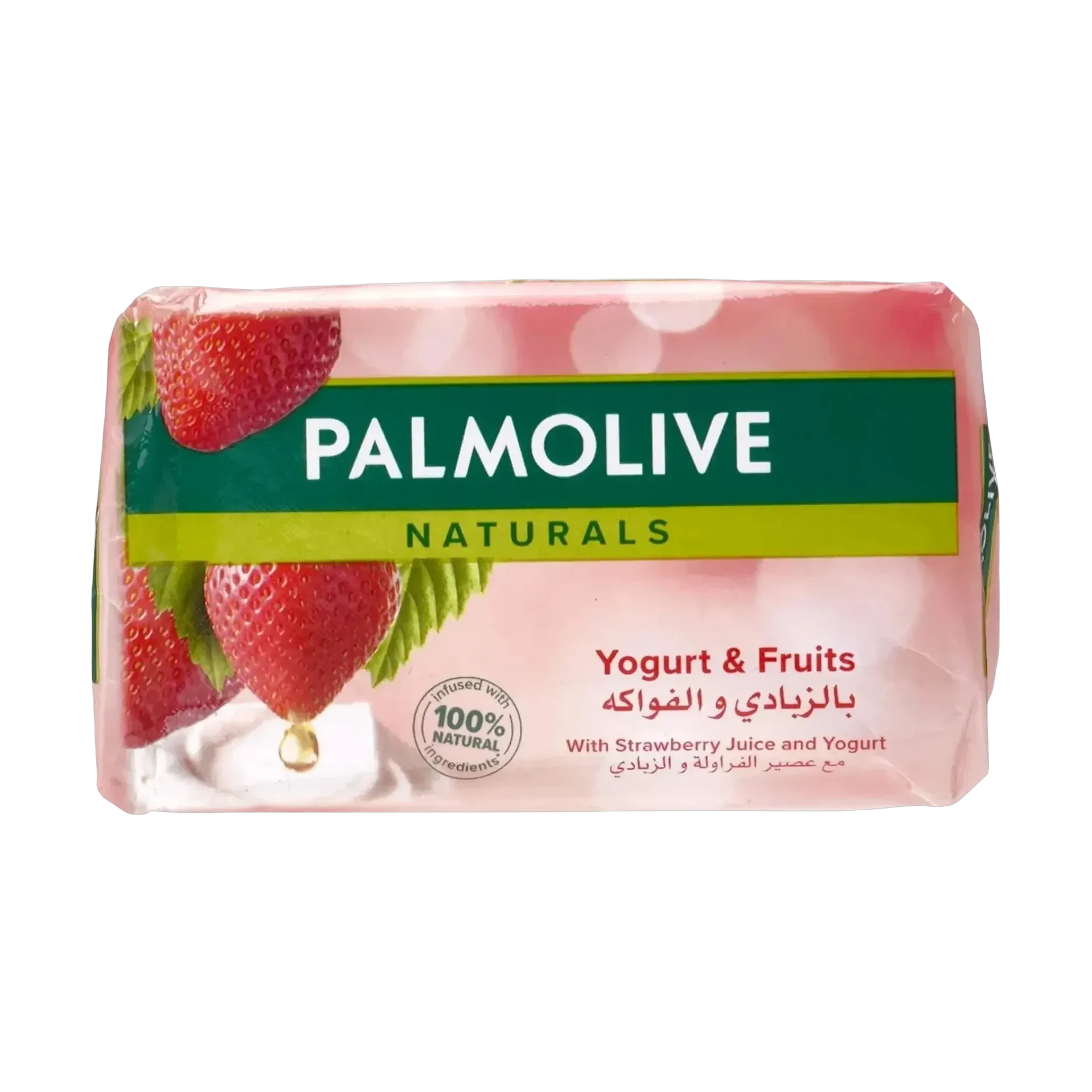 Palmolive Radiant Softness Soap with strawberry and yoghurt nourishes skin gently 120g