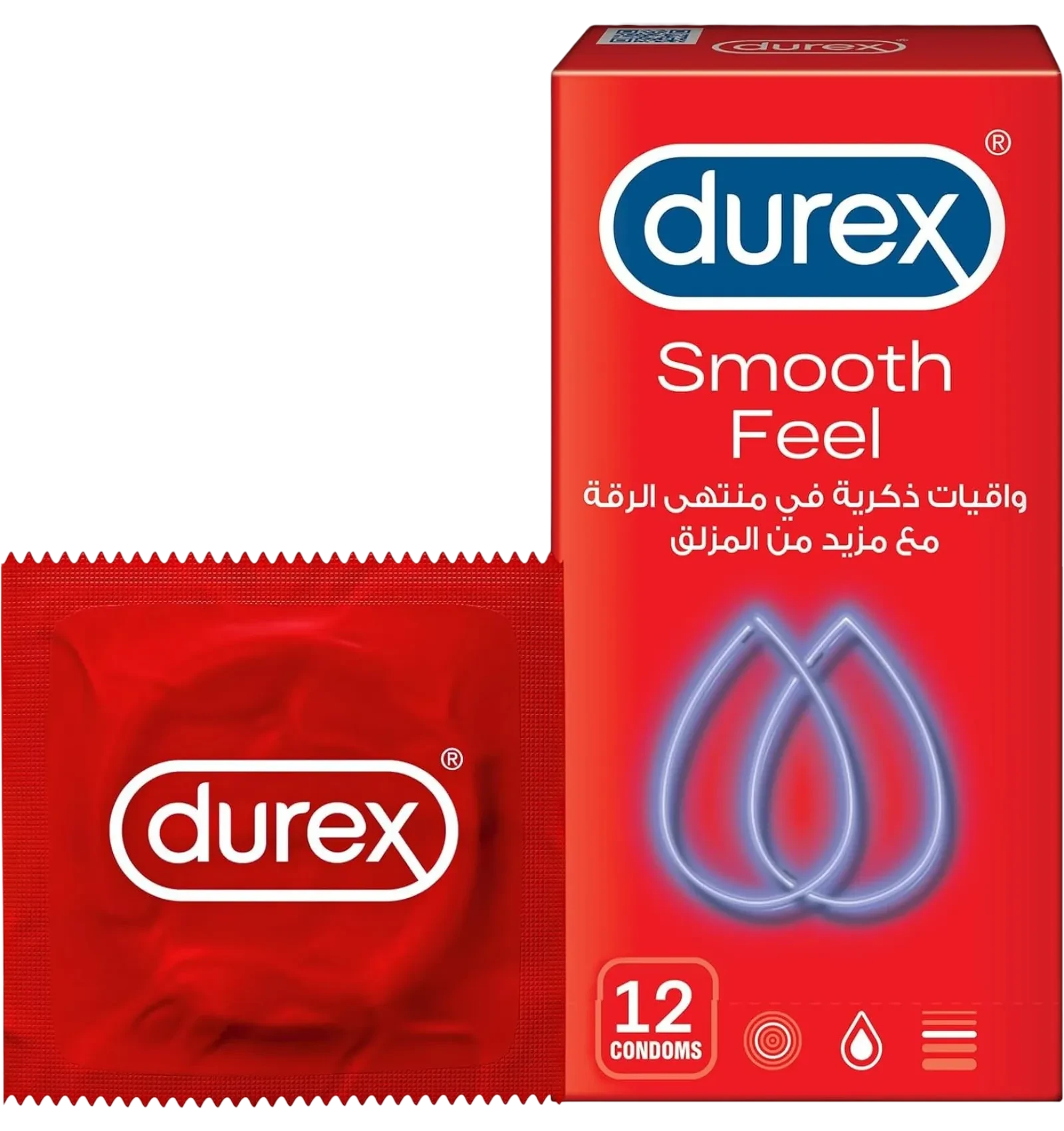 واقي ذكري ديوركس فيل سموث من اللاتكس بعبوة 12 قطعة