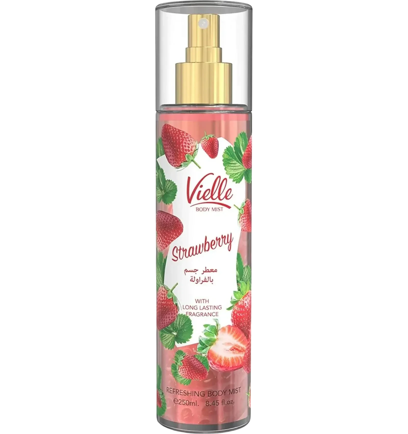 Vielle Strawberry Body Mist with a long lasting fruity scent 250ml