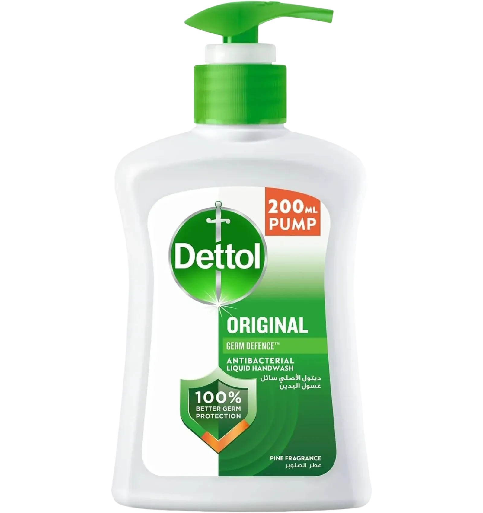 Dettol Original antibacterial hand wash in a 200ml pump bottle