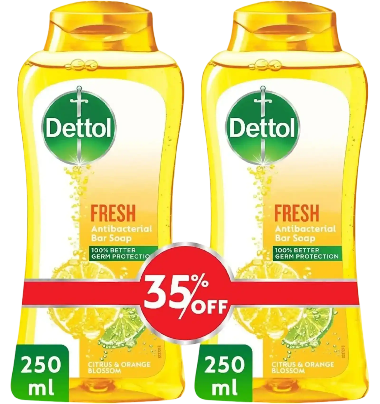 Dettol Fresh antibacterial body wash with citrus and orange blossom scent 250ml