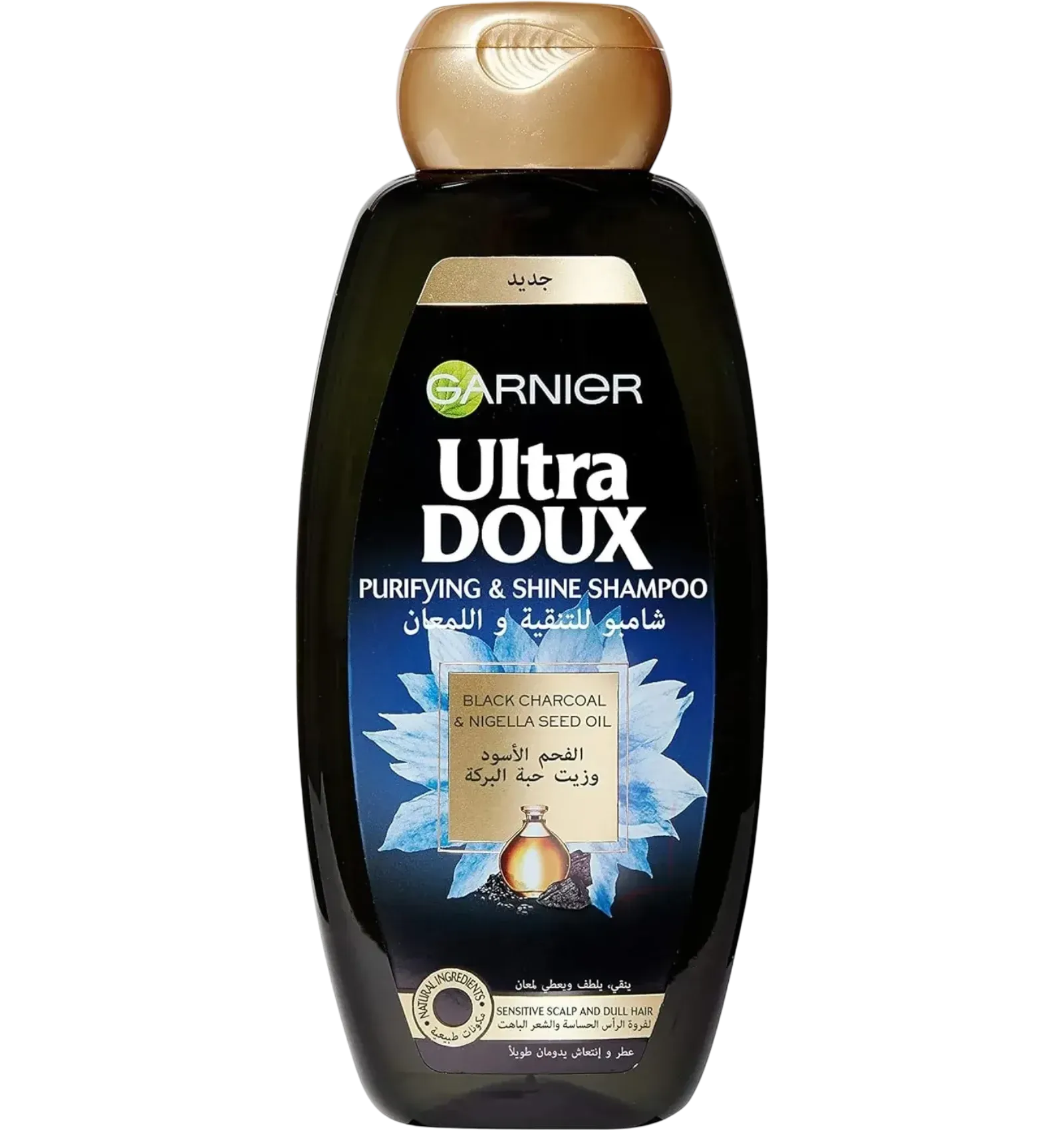 Garnier Ultra Doux Purifying and Shine Shampoo with black charcoal 600ml