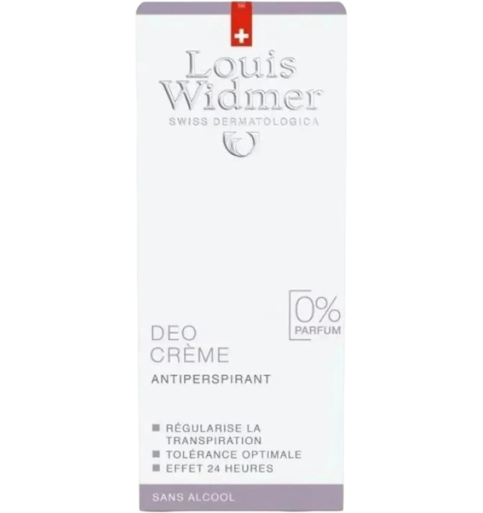 Louis Widmer non-scented antiperspirant deodorant cream soothes sensitive skin 40ml