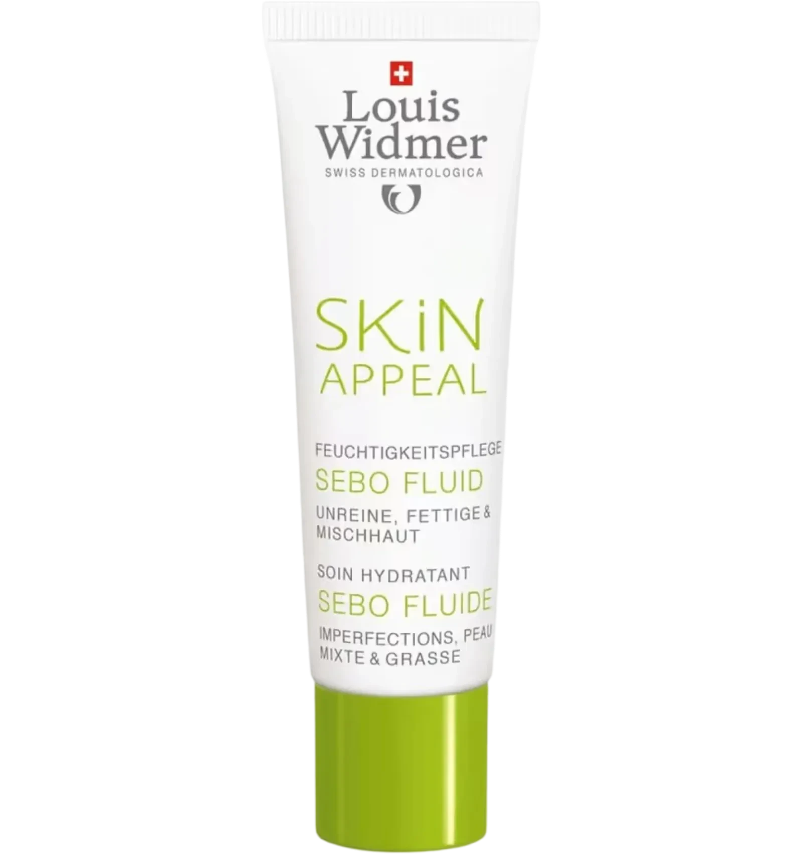 Louis Widmer Skin Appeal Sebo Fluid facial moisturizer for oily blemish-prone skin 30 ml
