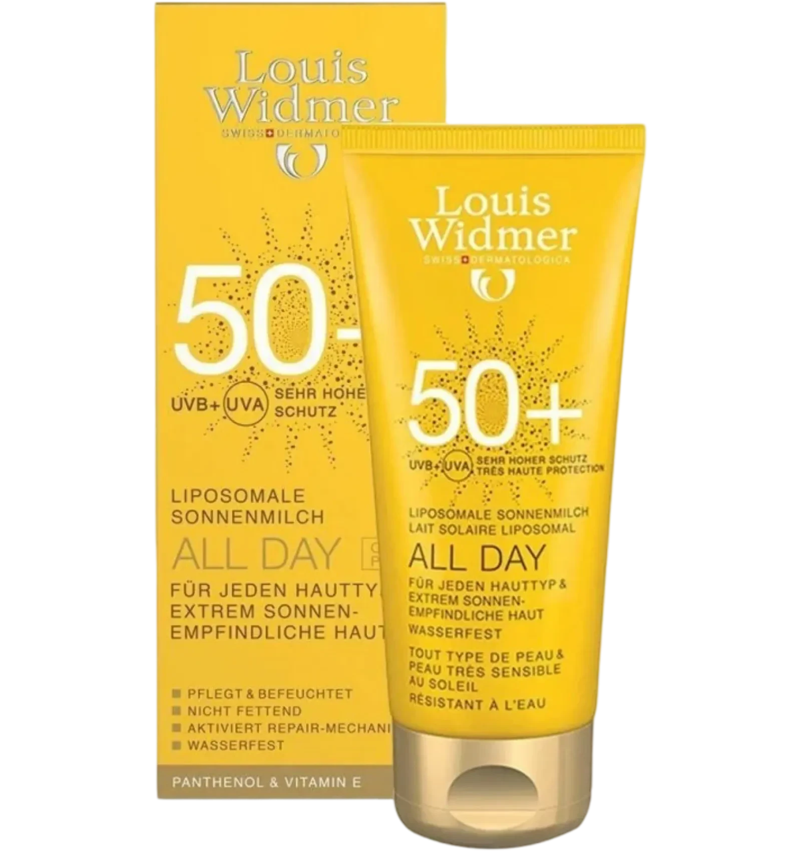 Louis Widmer All Day Sunscreen Cream SPF 50+ Without Perfume 100ml for daily use