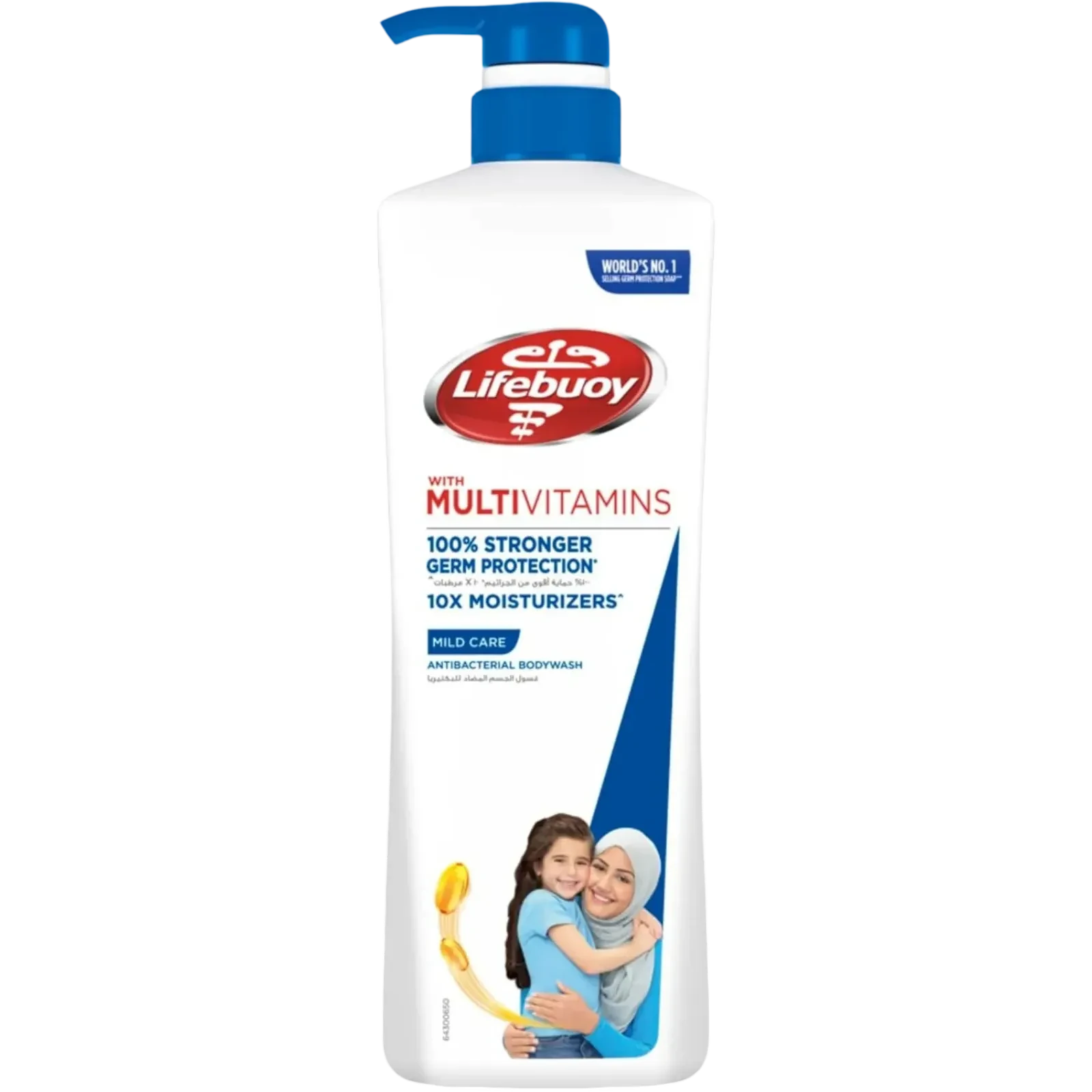 Lifebuoy Mild Care Antibacterial Body Wash with multivitamins for gentle cleansing 700ml