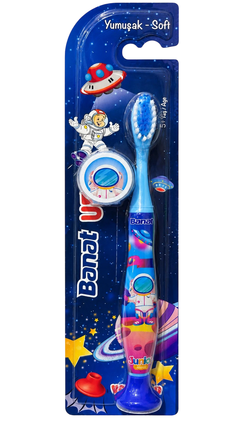 Banat UFO Junior Toothbrush for kids with soft bristles