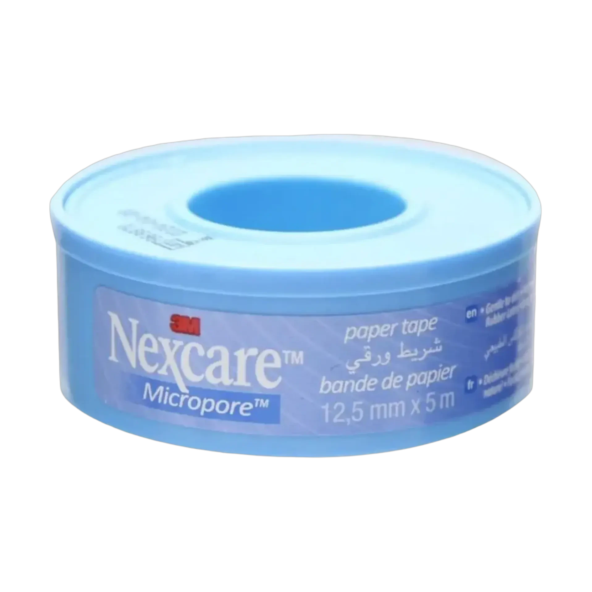 Nexcare Micropore paper tape secures dressings gently on sensitive skin 12.5mm x 5m