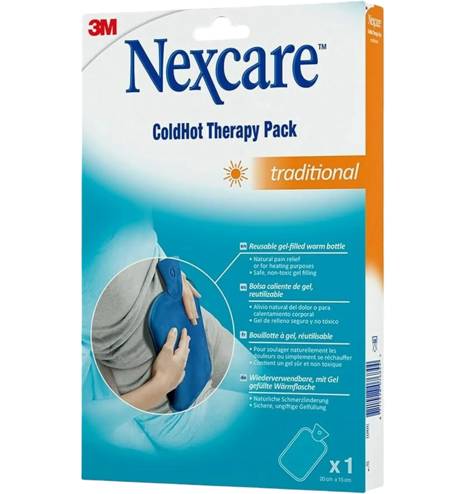 Nexcare ColdHot Therapy reusable gel pad for pain relief 20x15cm