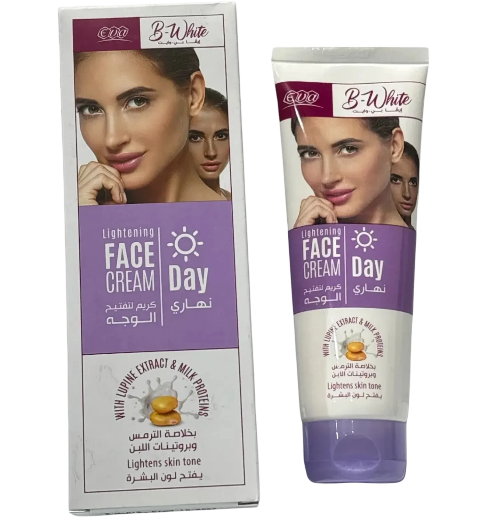 Eva B-White Day Whitening Face Cream 100ml brightens skin tone for daily use