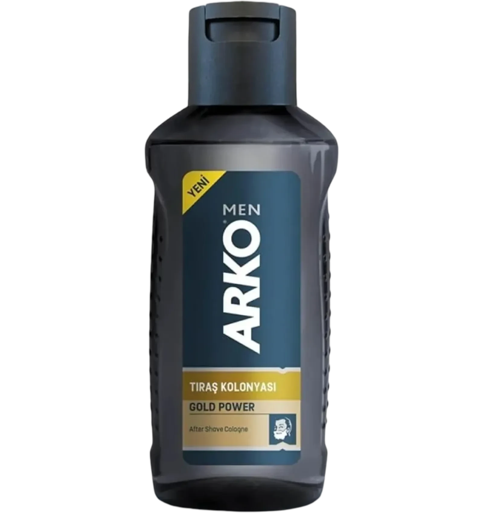 Arko Gold Power aftershave cologne for men in a black bottle 255ml