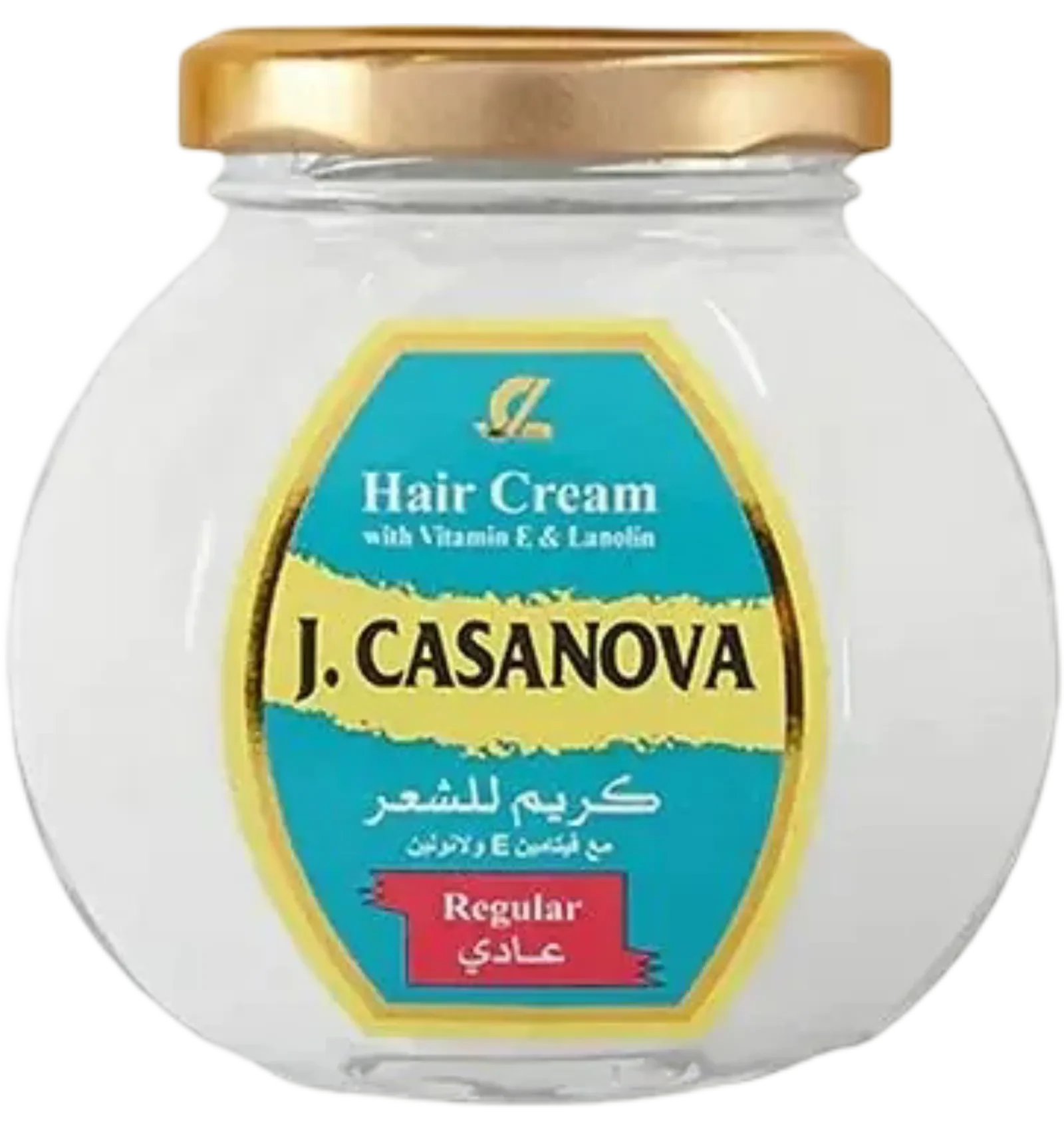 J.Casanova Regular Hair Cream with Vitamin E and Lanolin 150g