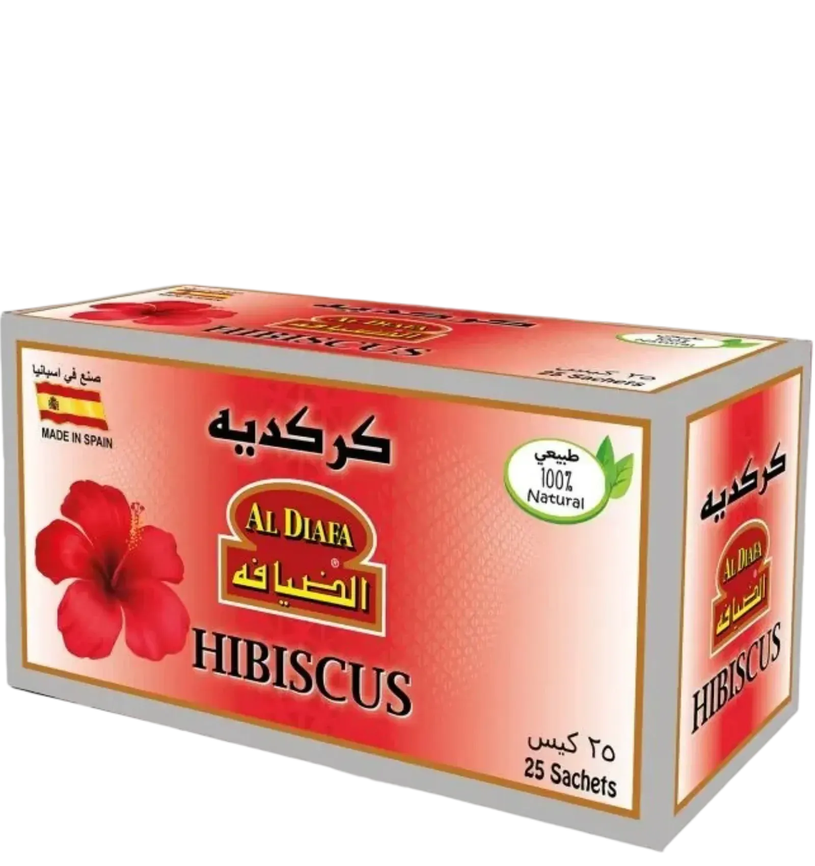 Al Diafa Hibiscus Tea Bags With A Naturally Tangy Refreshing Flavor 25 Bags
