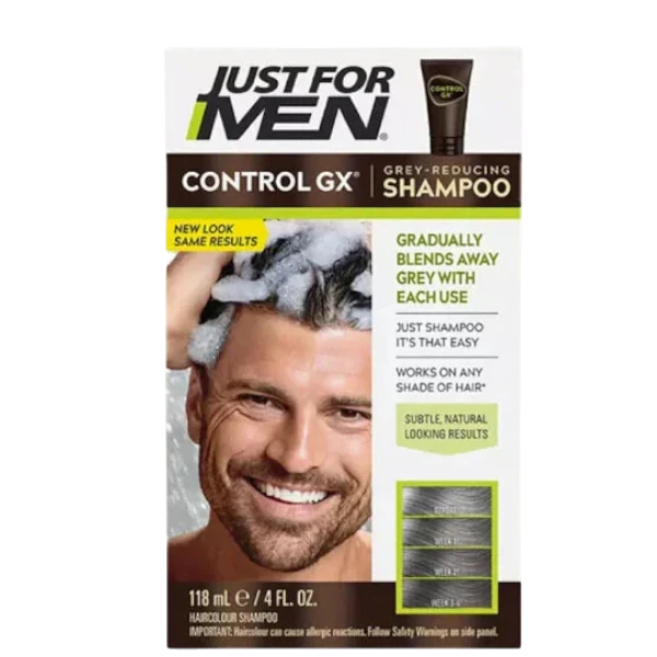 Just For Men Control GX Grey Reducing Hair Colour Shampoo 118ml