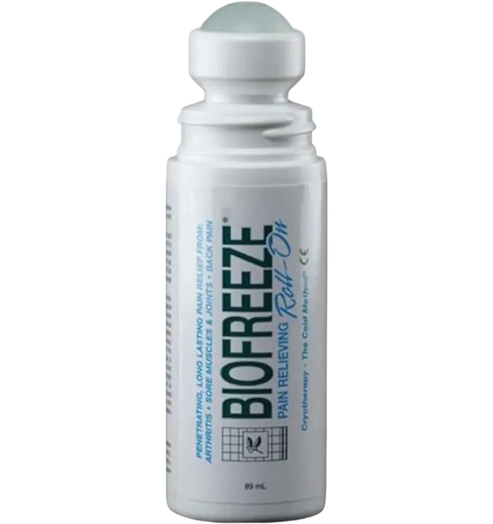 Biofreeze roll-on soothes muscle and joint pain with natural menthol