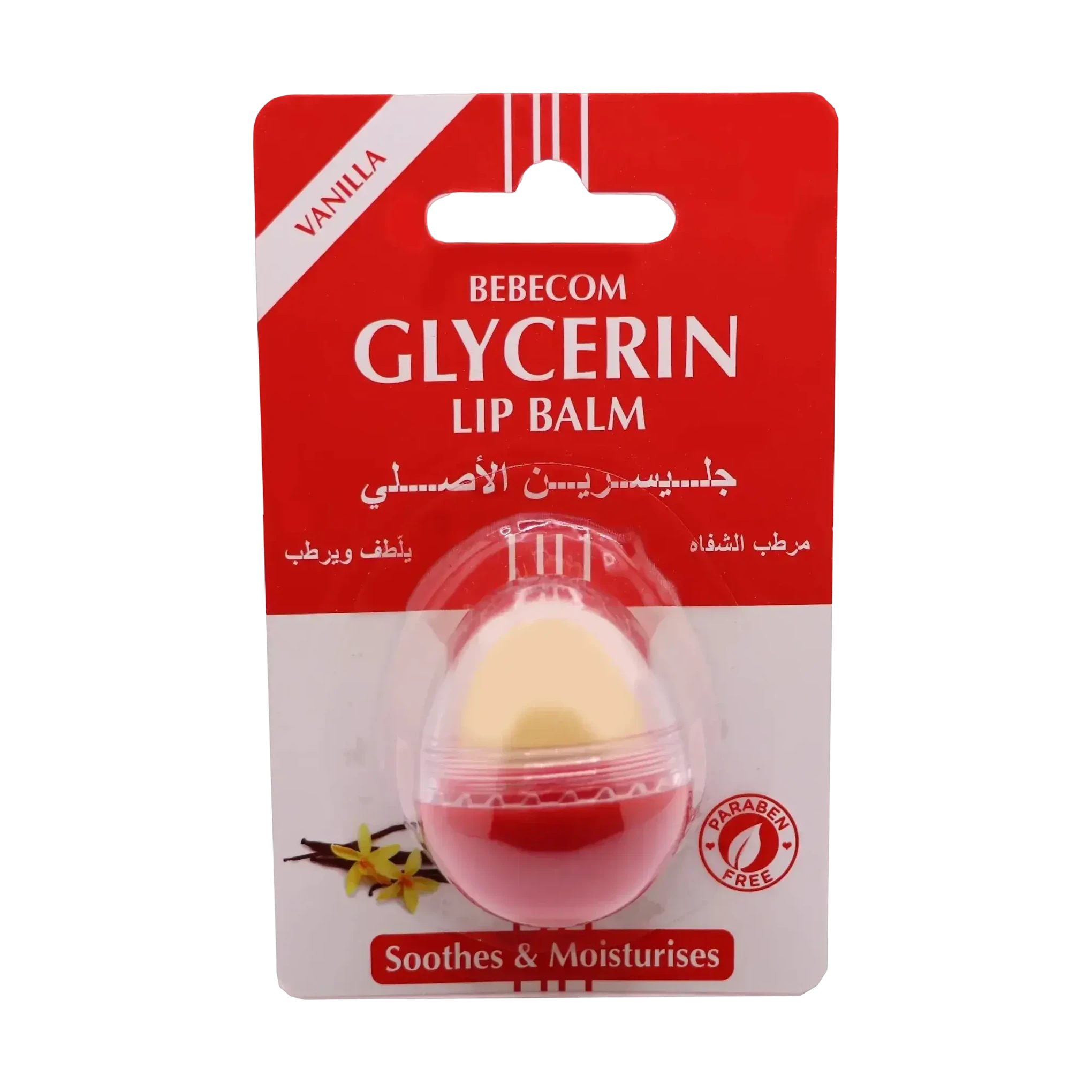 Bebecom Vanilla Glycerin Lip Balm 10g Soothes and Moisturizes Dry Lips Daily
