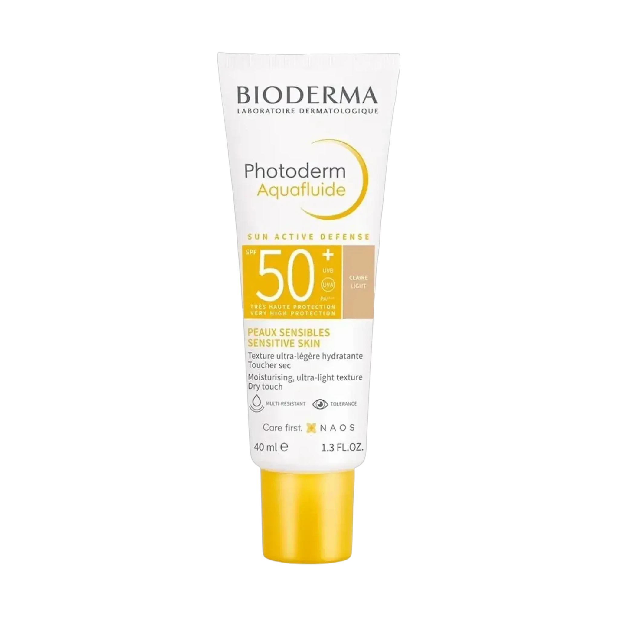 Bioderma Photoderm Aquafluide Sunscreen SPF50+ Light Shade 40ml for sensitive skin