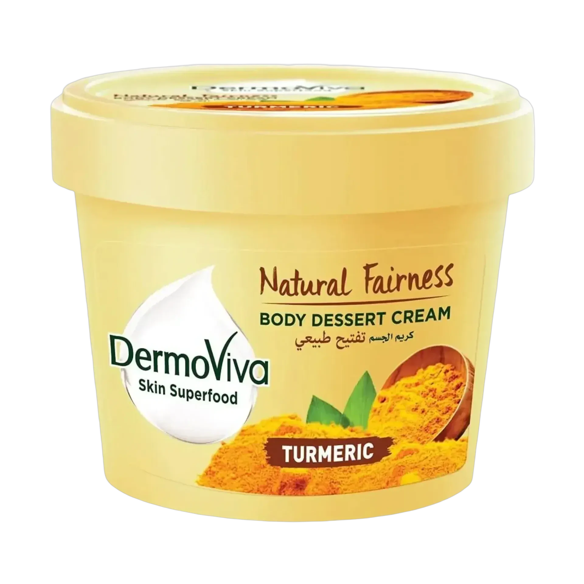 DermoViva Natural Fairness Body Dessert Cream with Turmeric 140ml
