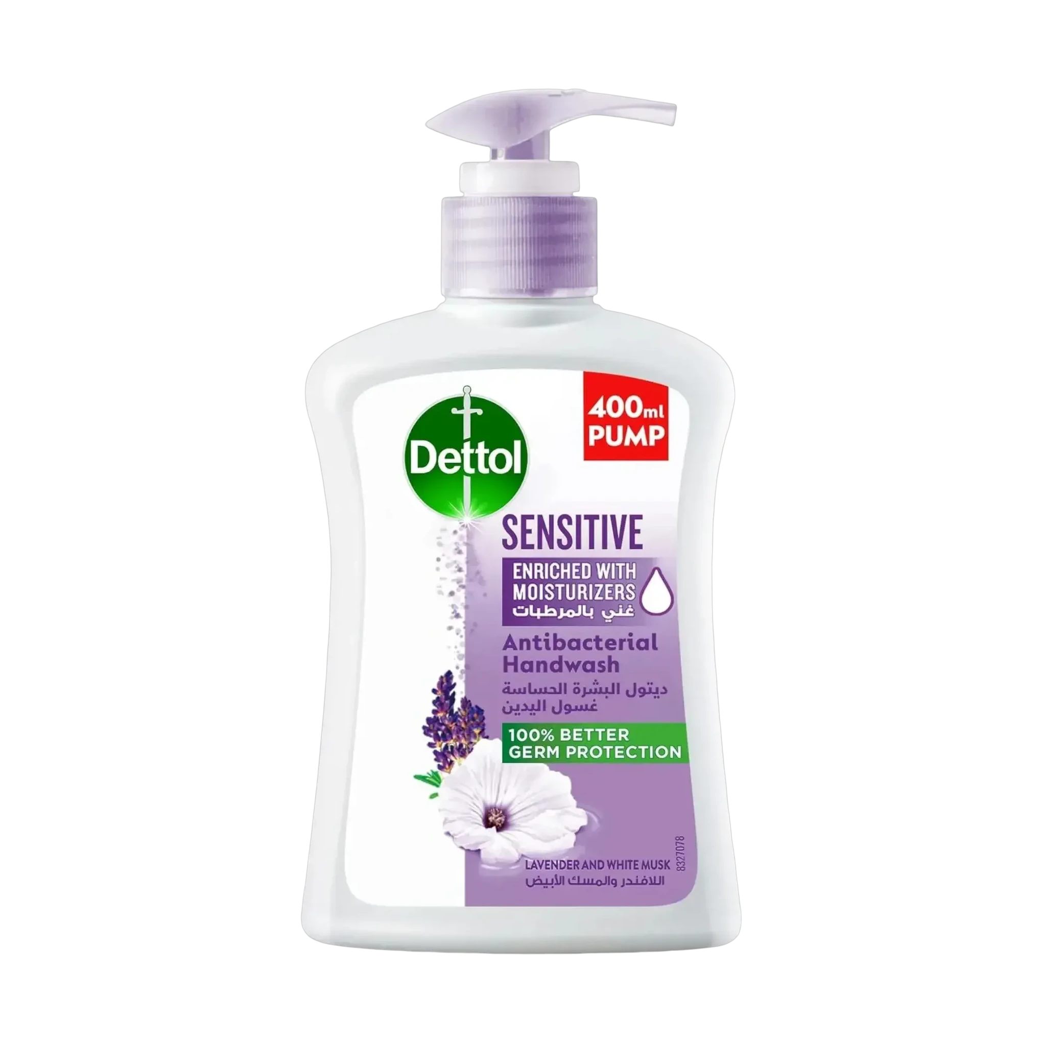 Dettol Sensitive Antibacterial Hand Wash with Lavender and White Musk 400ml