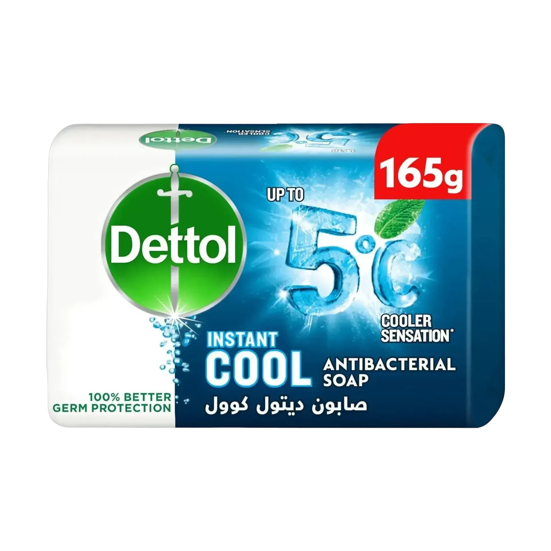 صابون ديتول انستنت كول المضاد للبكتيريا بإحساس التبريد 165 جرام