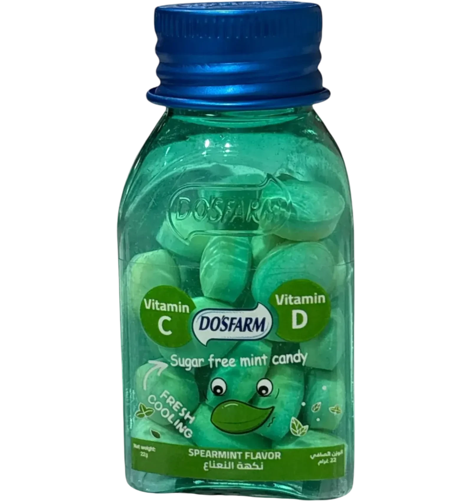 Dosfarm Sugar Free Spearmint Candy with Vitamin C and D 22g