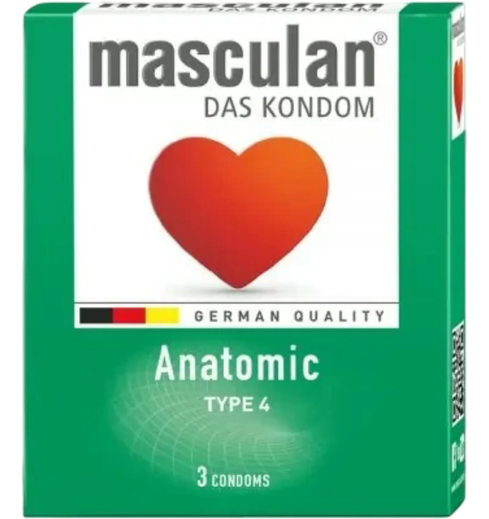 Masculan Anatomic TYPE 4 condoms pack of 3