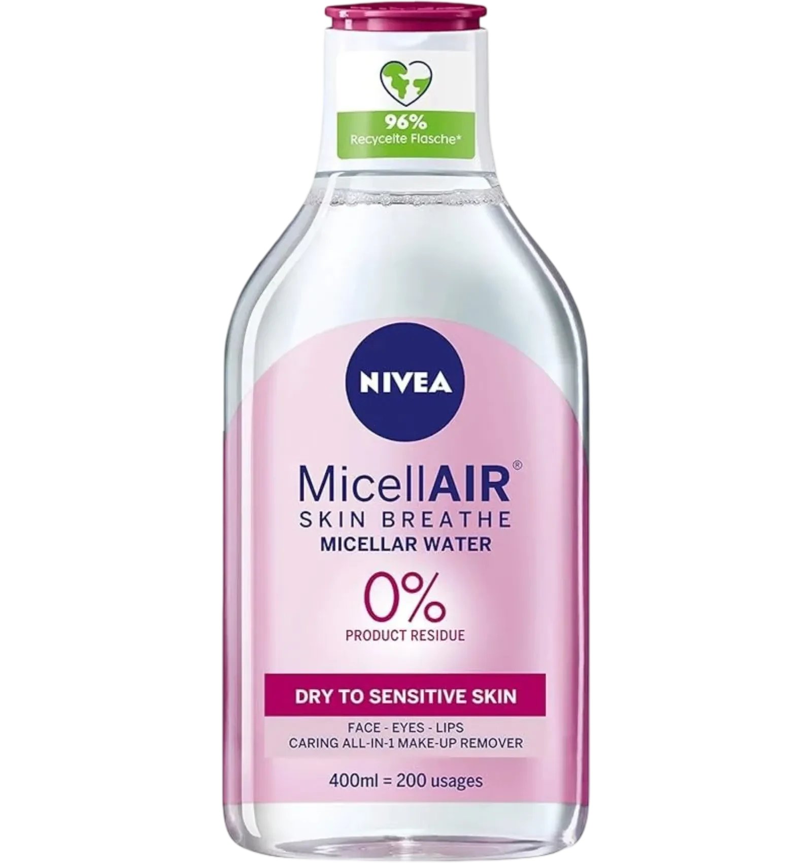Nivea MicellAIR Micellar Water Makeup Remover For Dry Sensitive Skin 400ml