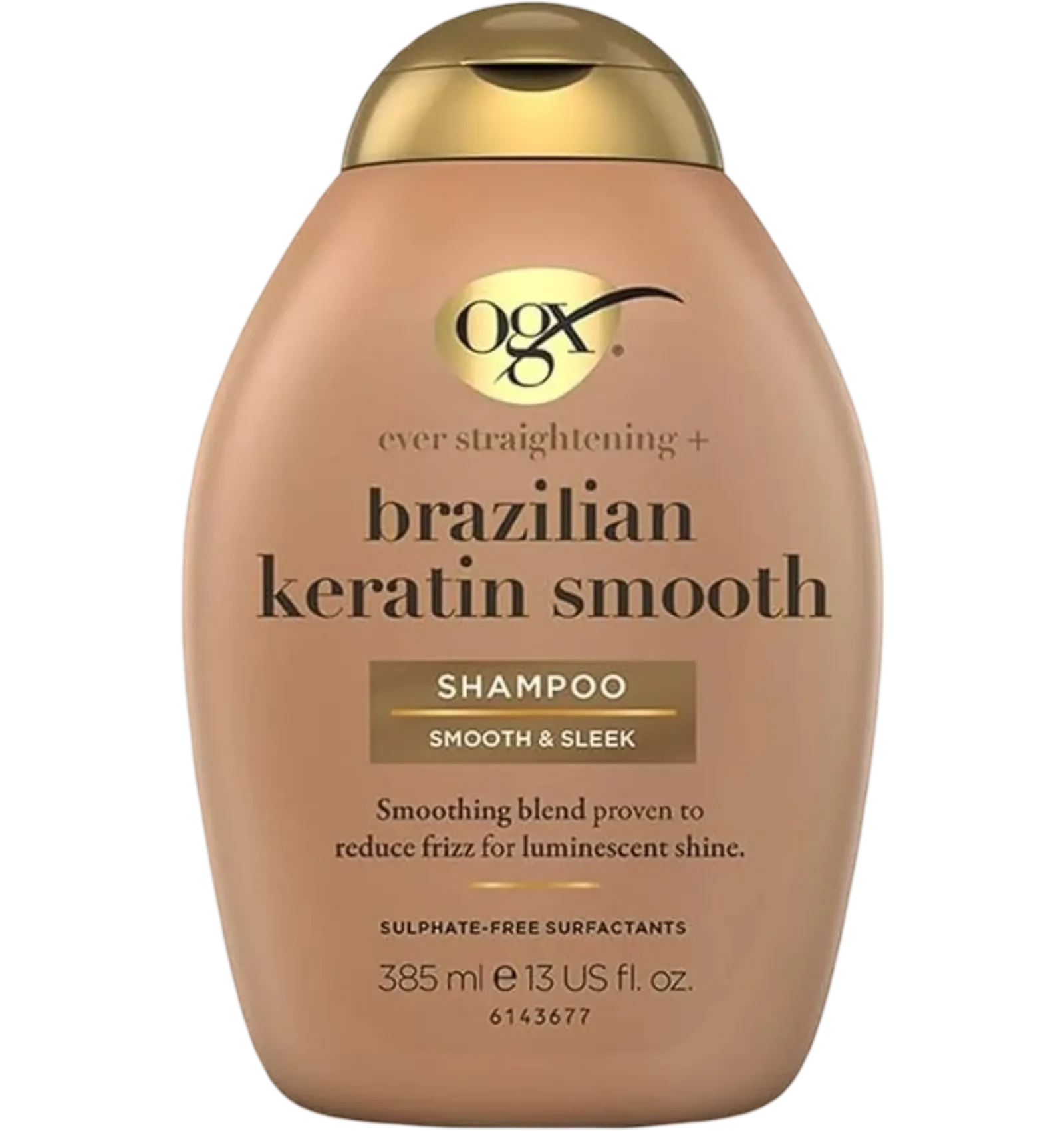 OGX Brazilian Keratin Smooth Shampoo tames frizz and adds shine 385ml