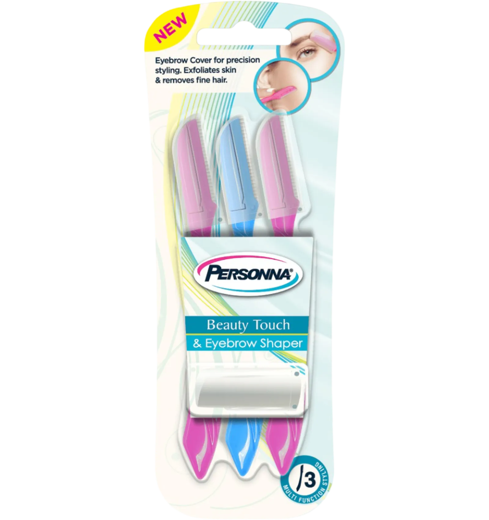 Personna Beauty Touch eyebrow and face shaping razors pack of 3