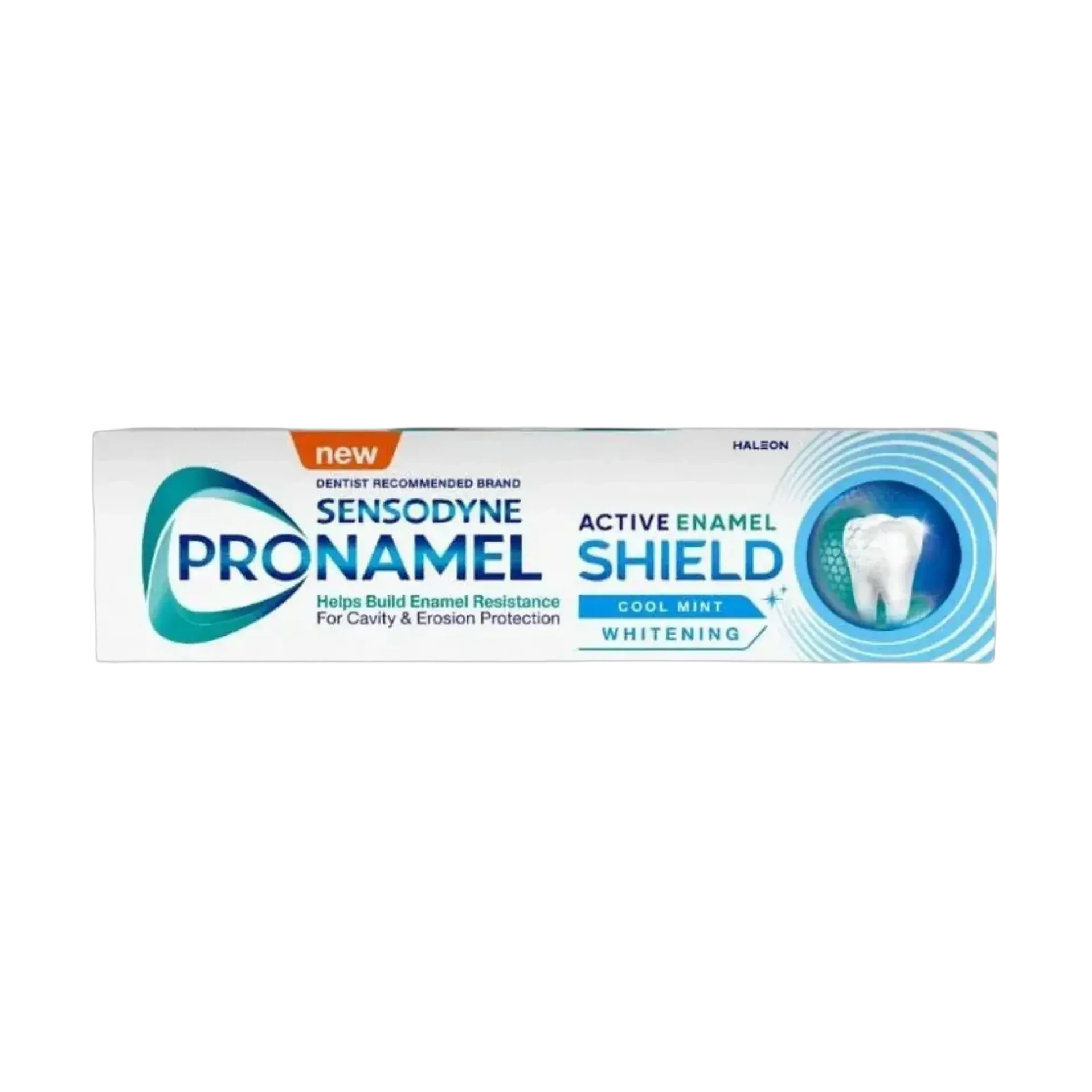 Sensodyne Pronamel Active Enamel Shield toothpaste whitens teeth with cool mint 75ml