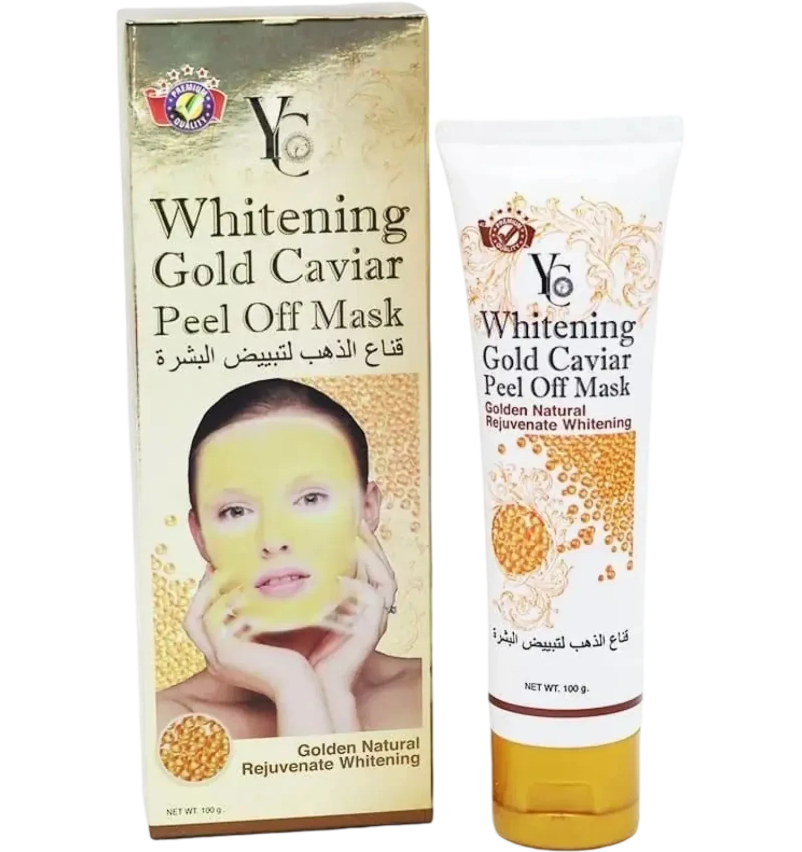 YC Gold Caviar Peel-Off Mask for Brightening Facial Skin 100ml