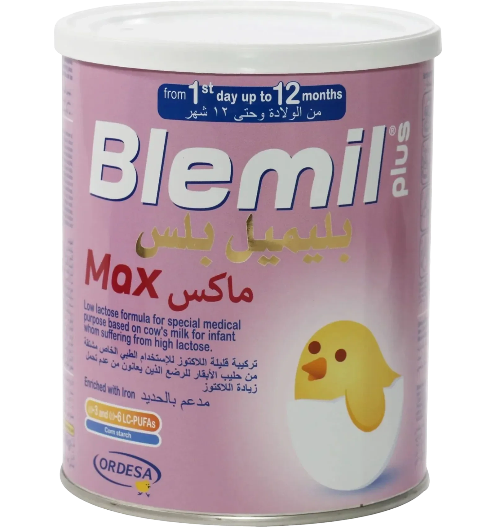 Blemil Plus Max baby milk low lactose formula enriched with iron 400g