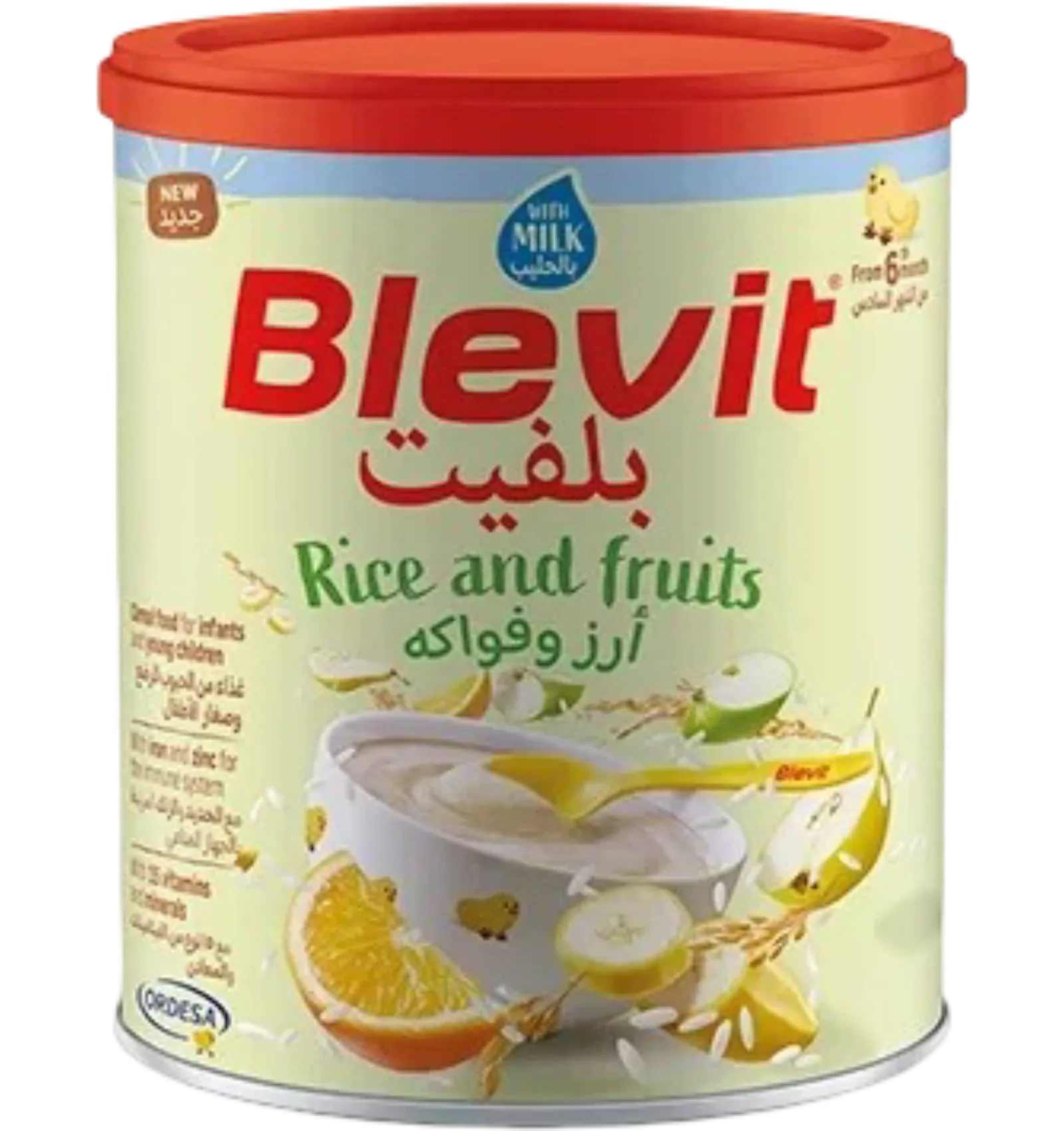 Blevit Baby Cereal with Rice Fruits and Milk 350g