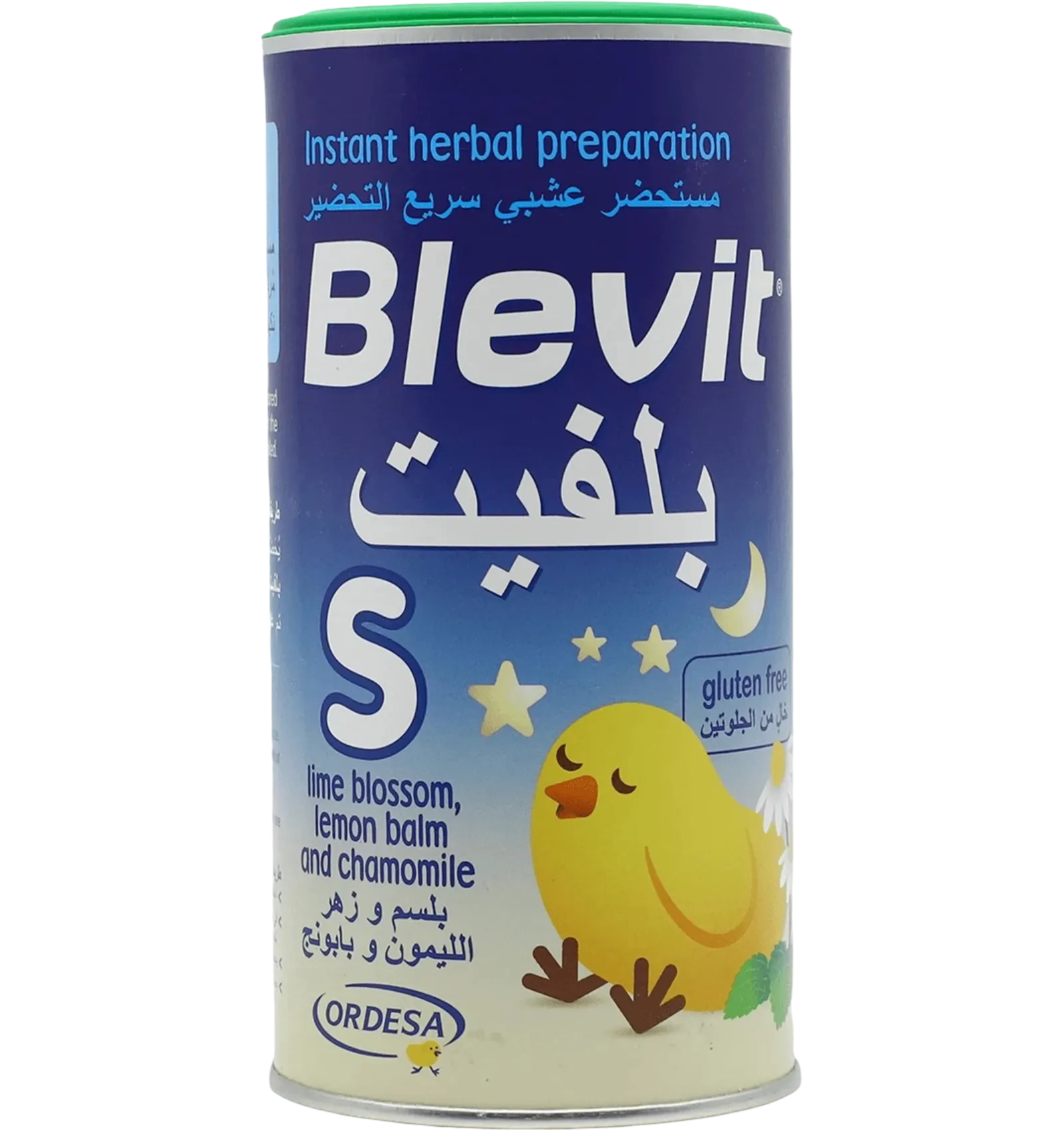 Blevit S instant herbal tea with lemon and chamomile soothes babies 200g