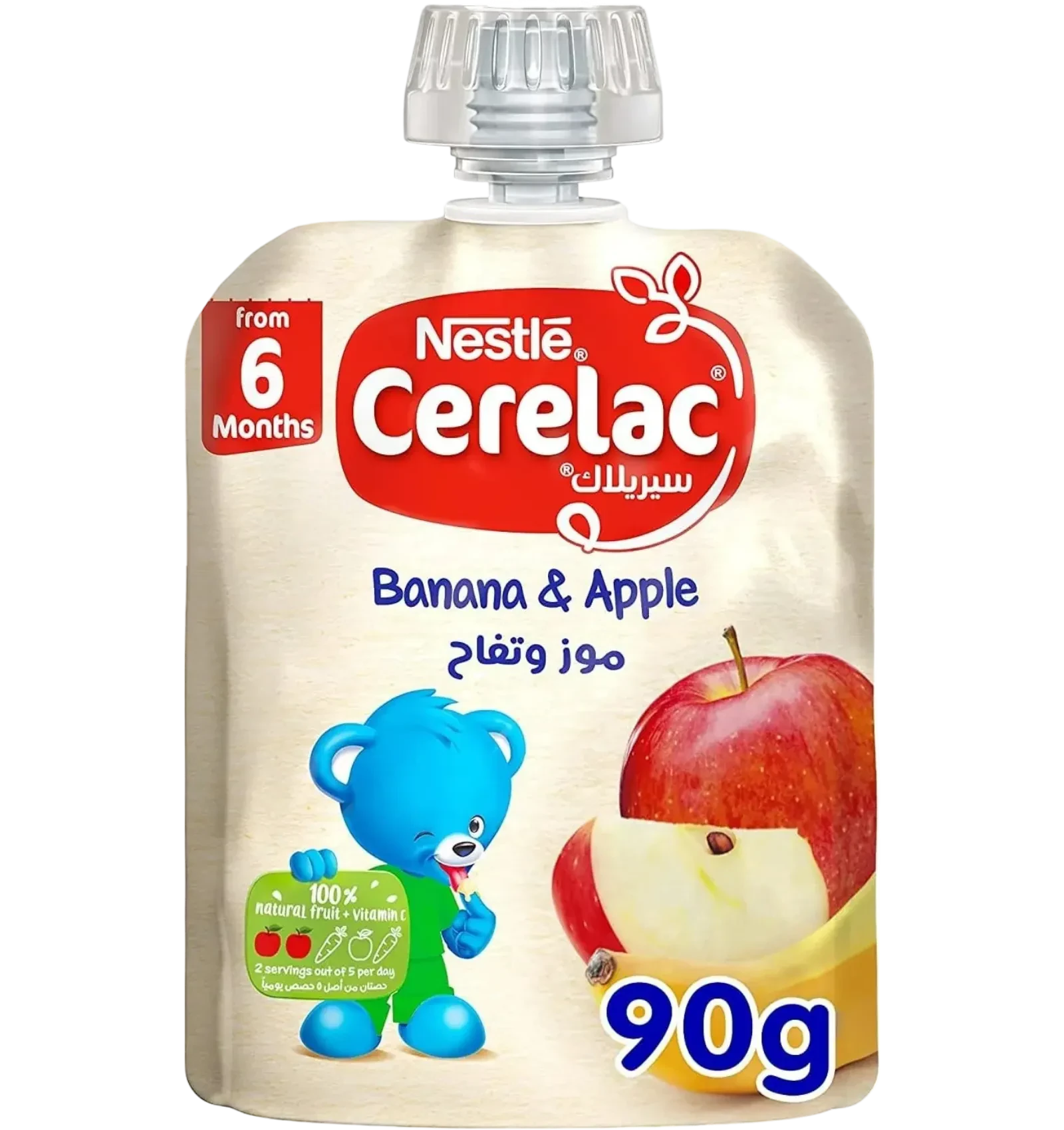Cerelac banana apple puree 90g squeeze pouch