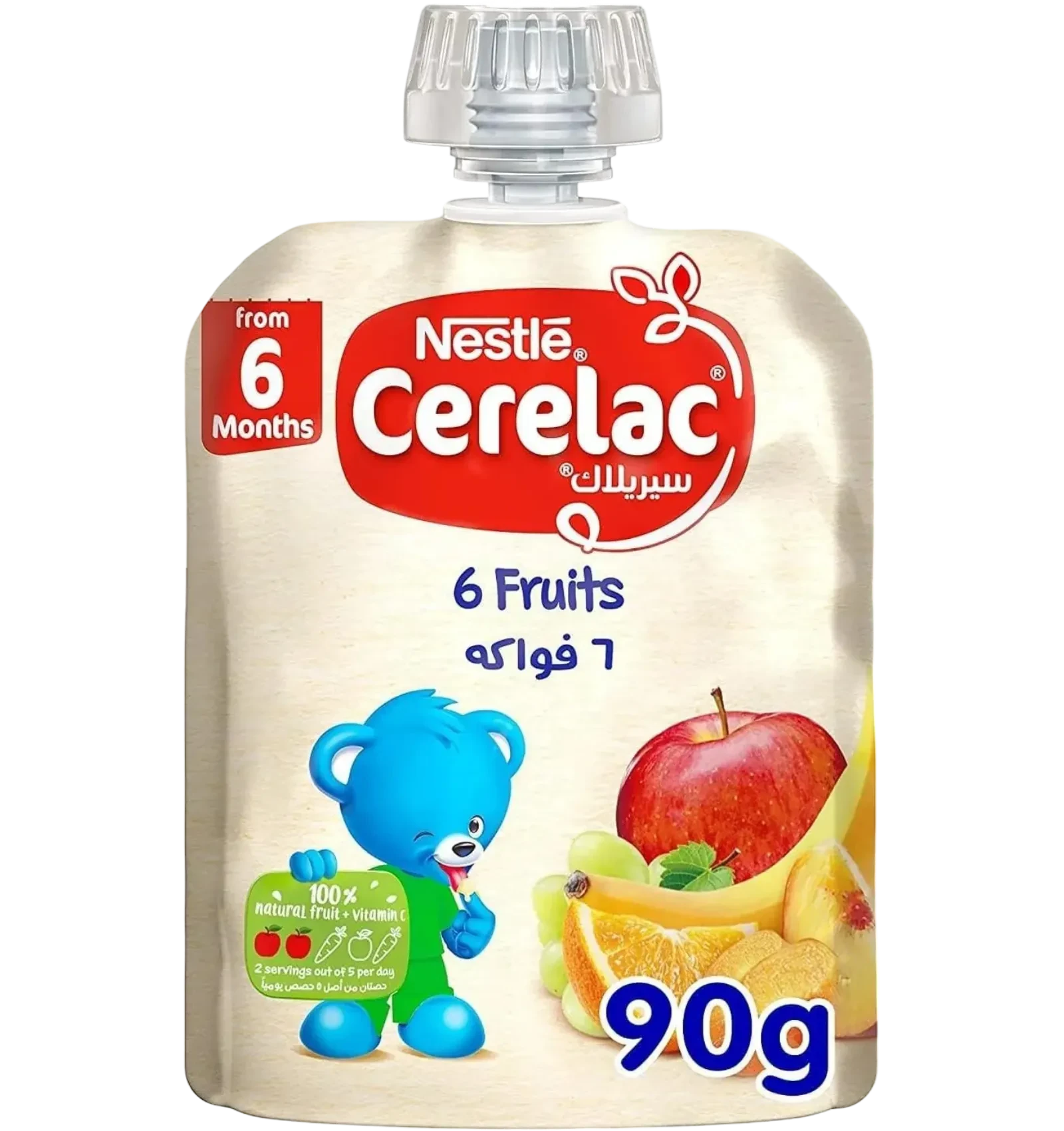 Cerelac multifruits puree 6 fruits blend 90g