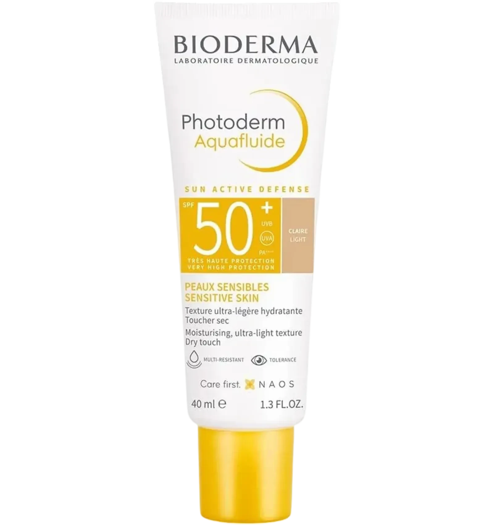 Bioderma Photoderm Aquafluide SPF 50+ golden sunscreen, 40ml