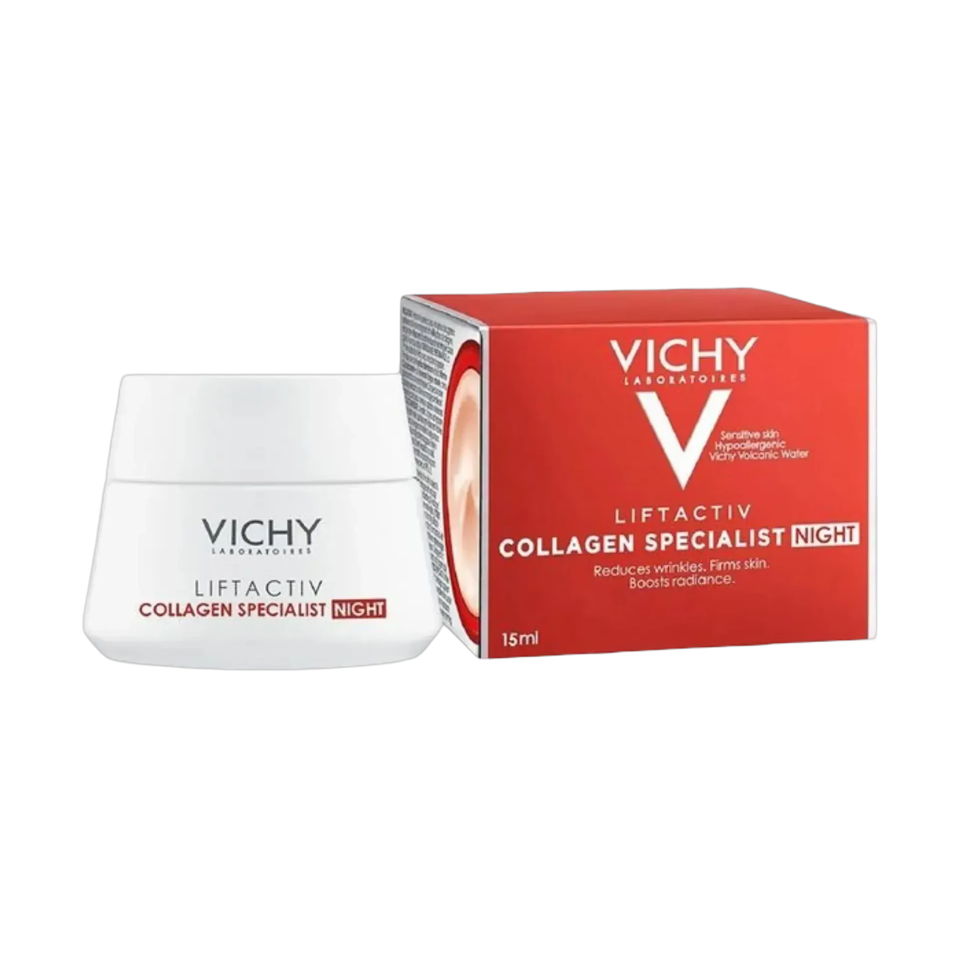 Vichy LiftActiv Collagen Night Cream for skin firming 15ml
