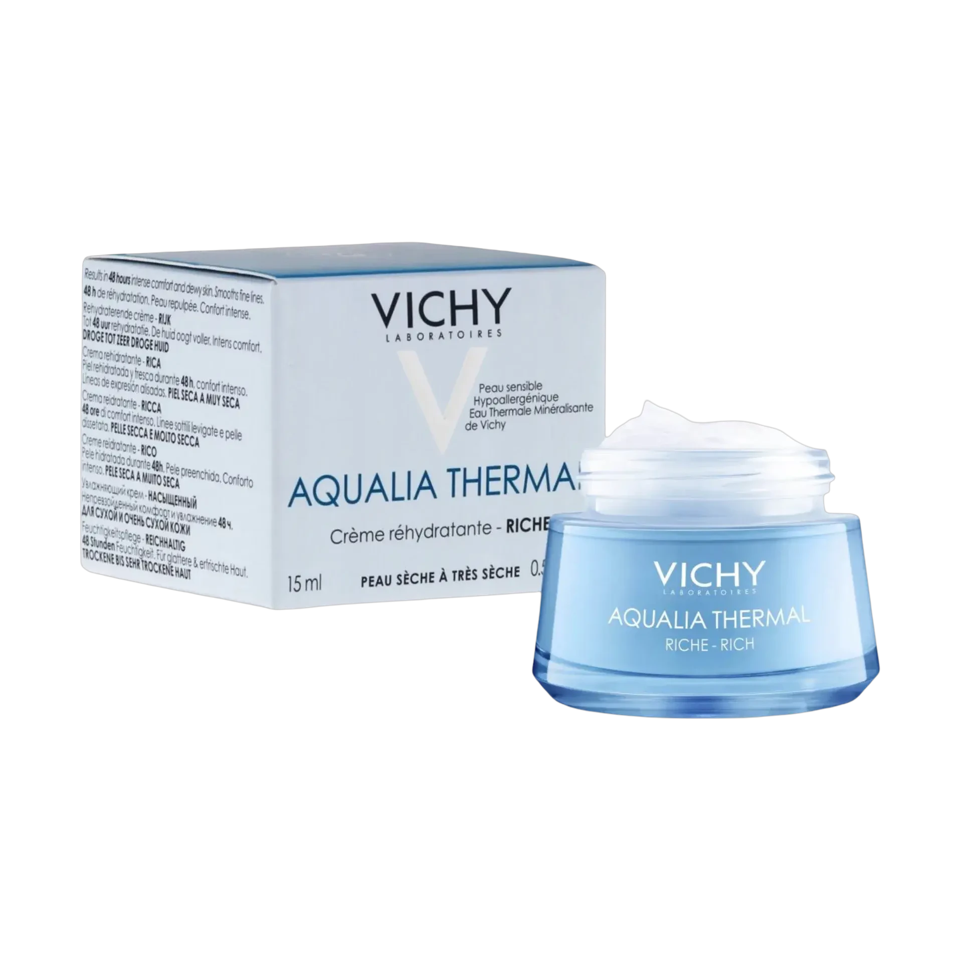 Vichy Aqualia Thermal Rich Cream deeply moisturizes dry skin 15ml