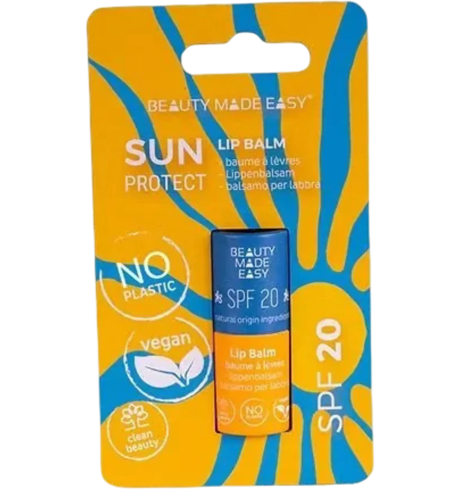 Beauty Made Easy SPF20 lip balm 5.5g sun protection