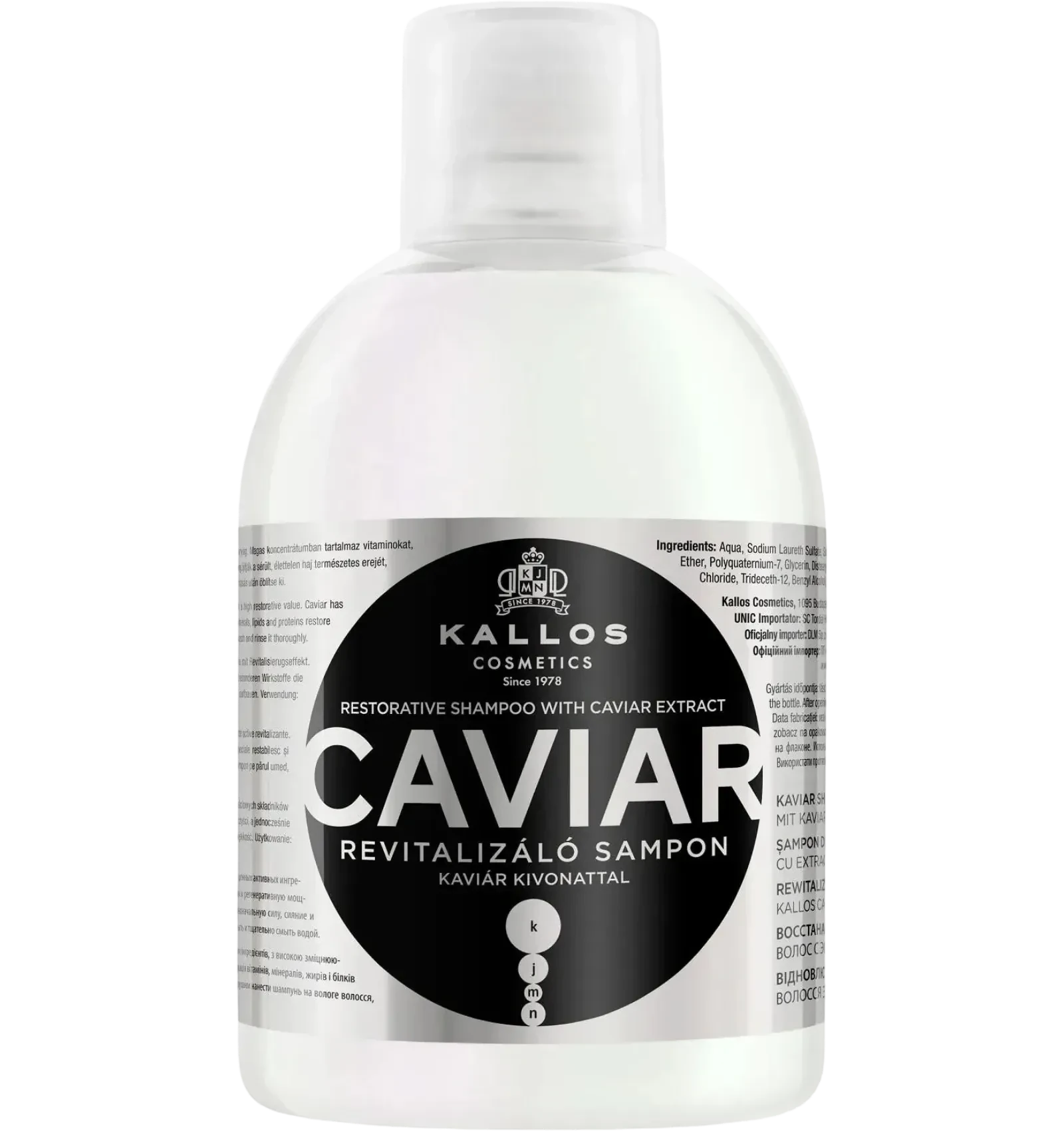 Kallos Caviar Restorative Shampoo 1000 ml luxurious caviar extract