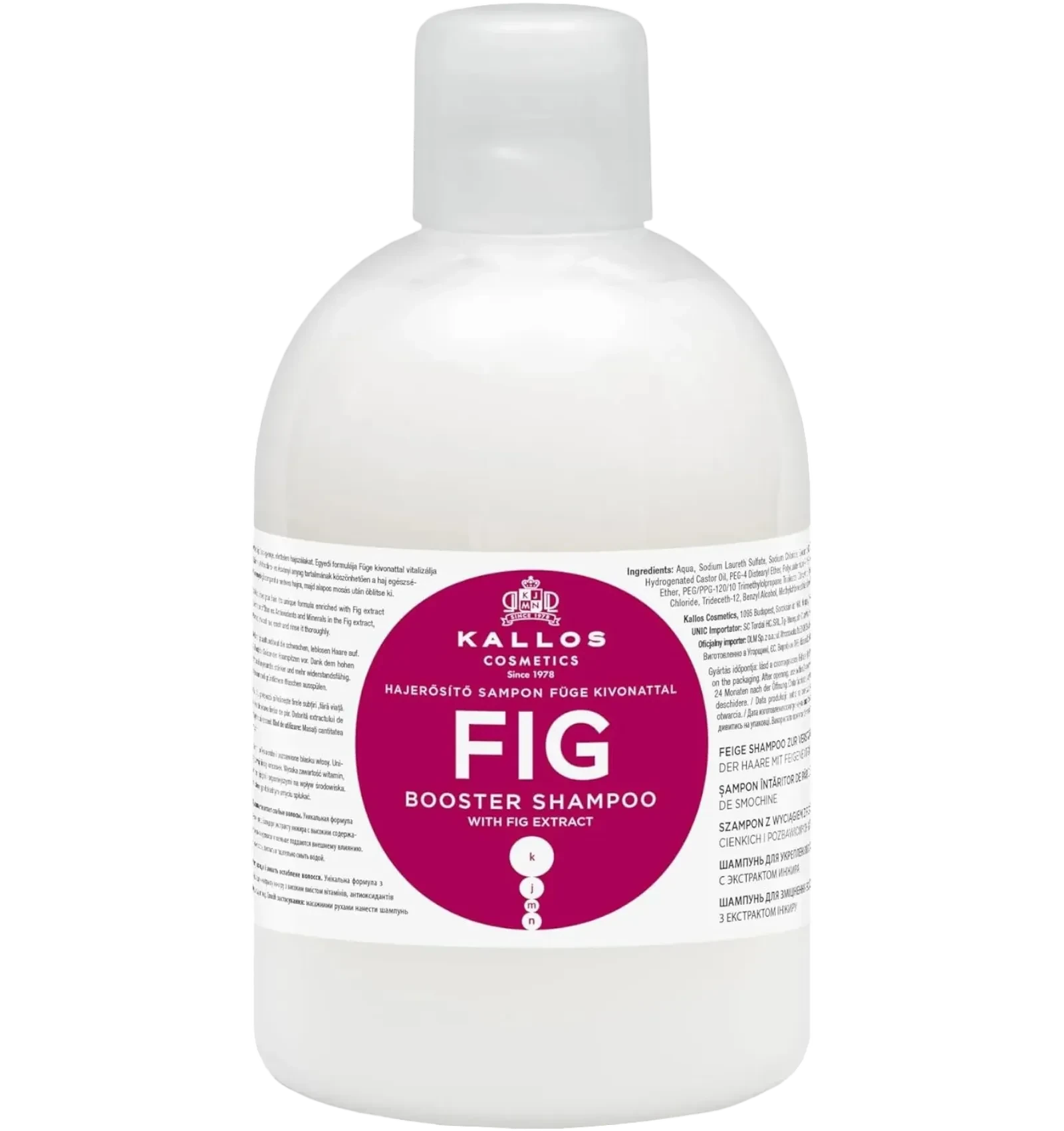 Kallos Fig Booster Shampoo 1000 ml nourishing